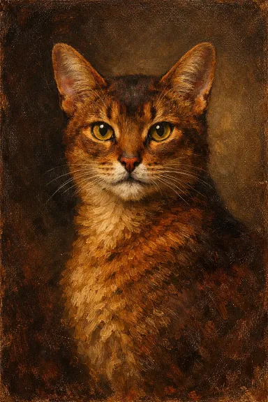 Abyssinian portrait example