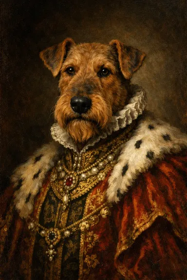 Airedale Terrier portrait example