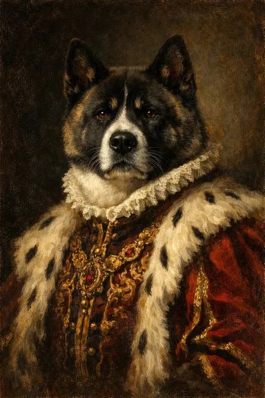 Akita portrait example