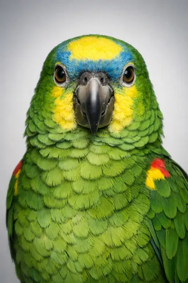 Amazon Parrot portrait example