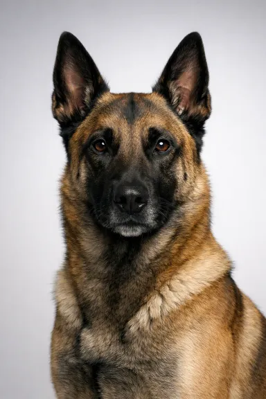 Belgian Malinois portrait example
