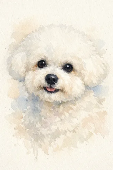 Bichon Frise portrait example