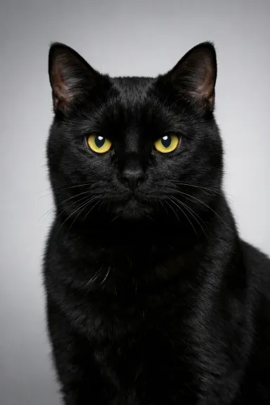 Black Cat portrait example