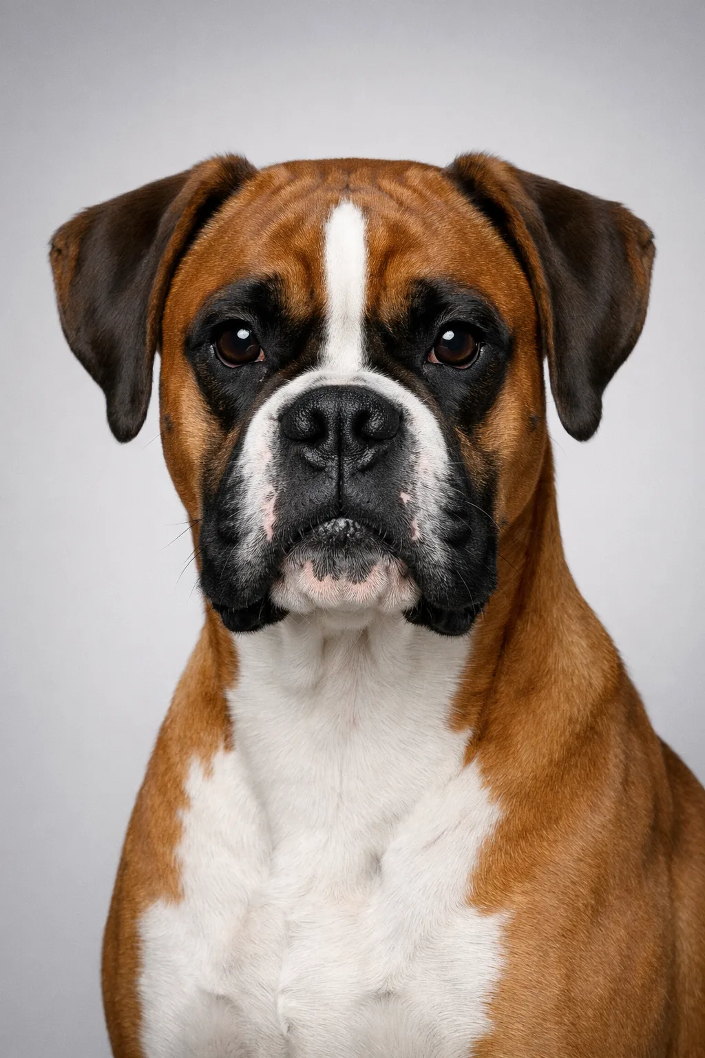 Boxer portrait on canvas — AI-made from a photo, by ArtPixio