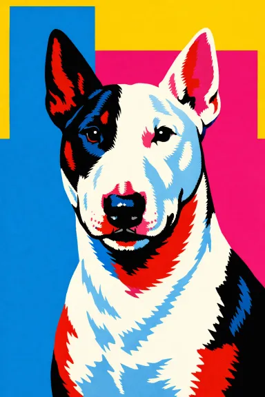 Bull Terrier portrait example