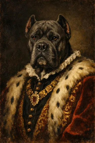 Cane Corso portrait example