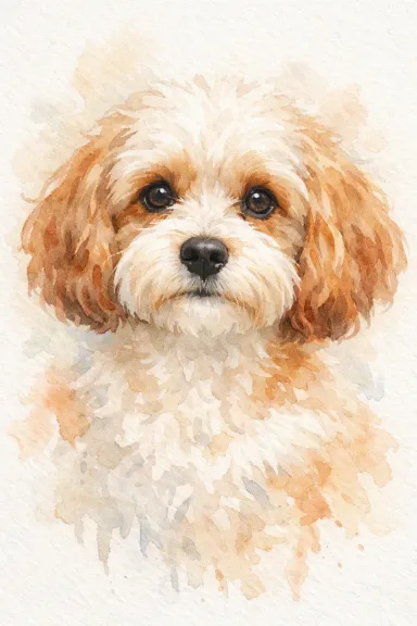 Cavapoo portrait example