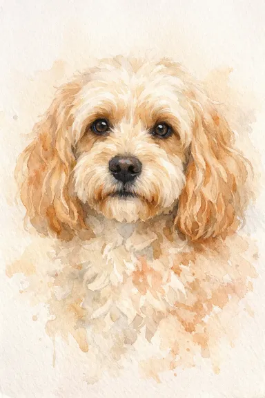 Cockapoo portrait example