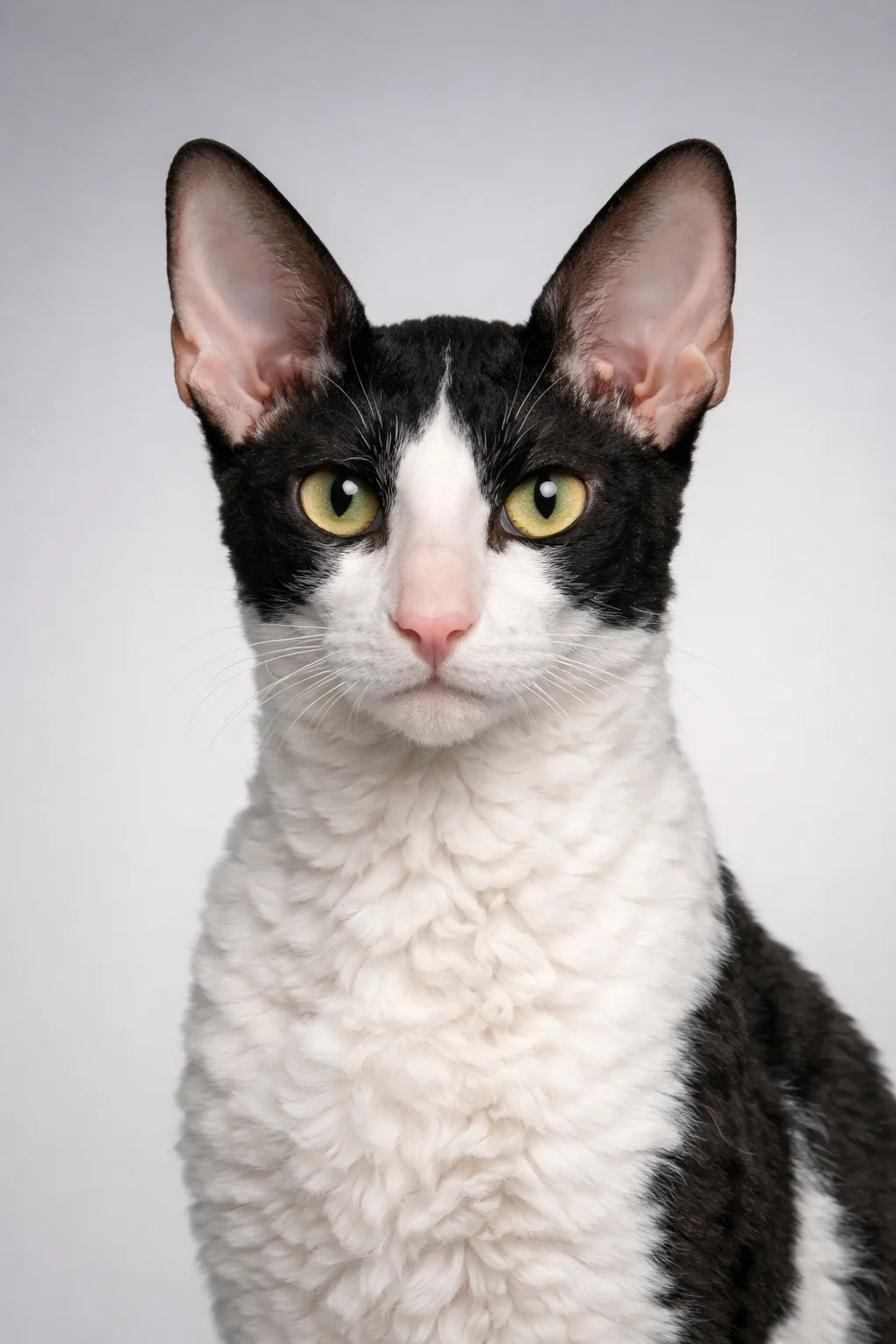 Cornish Rex portrait on canvas — AI-made from a photo, by ArtPixio