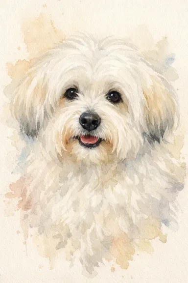 Coton de Tulear portrait example