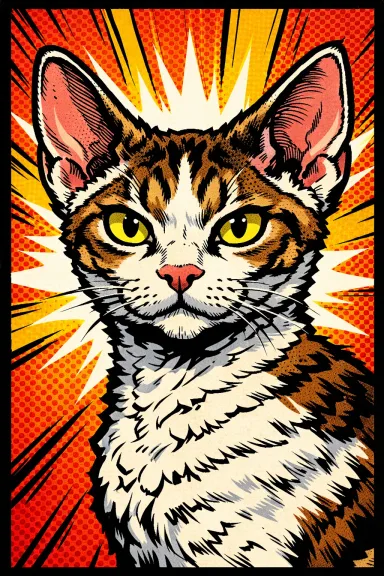 Devon Rex portrait example