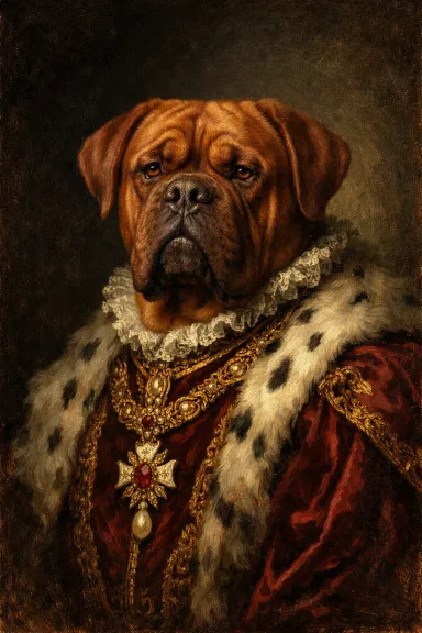 Dogue de Bordeaux portrait example