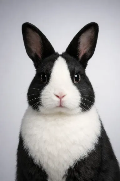 Dutch Rabbit portrait example
