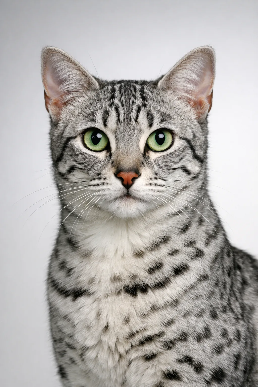Egyptian Mau portrait on canvas — AI-made from a photo, by ArtPixio