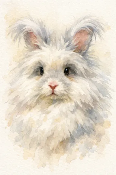 English Angora portrait example