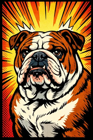 English Bulldog portrait example