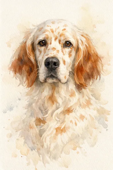 English Setter portrait example