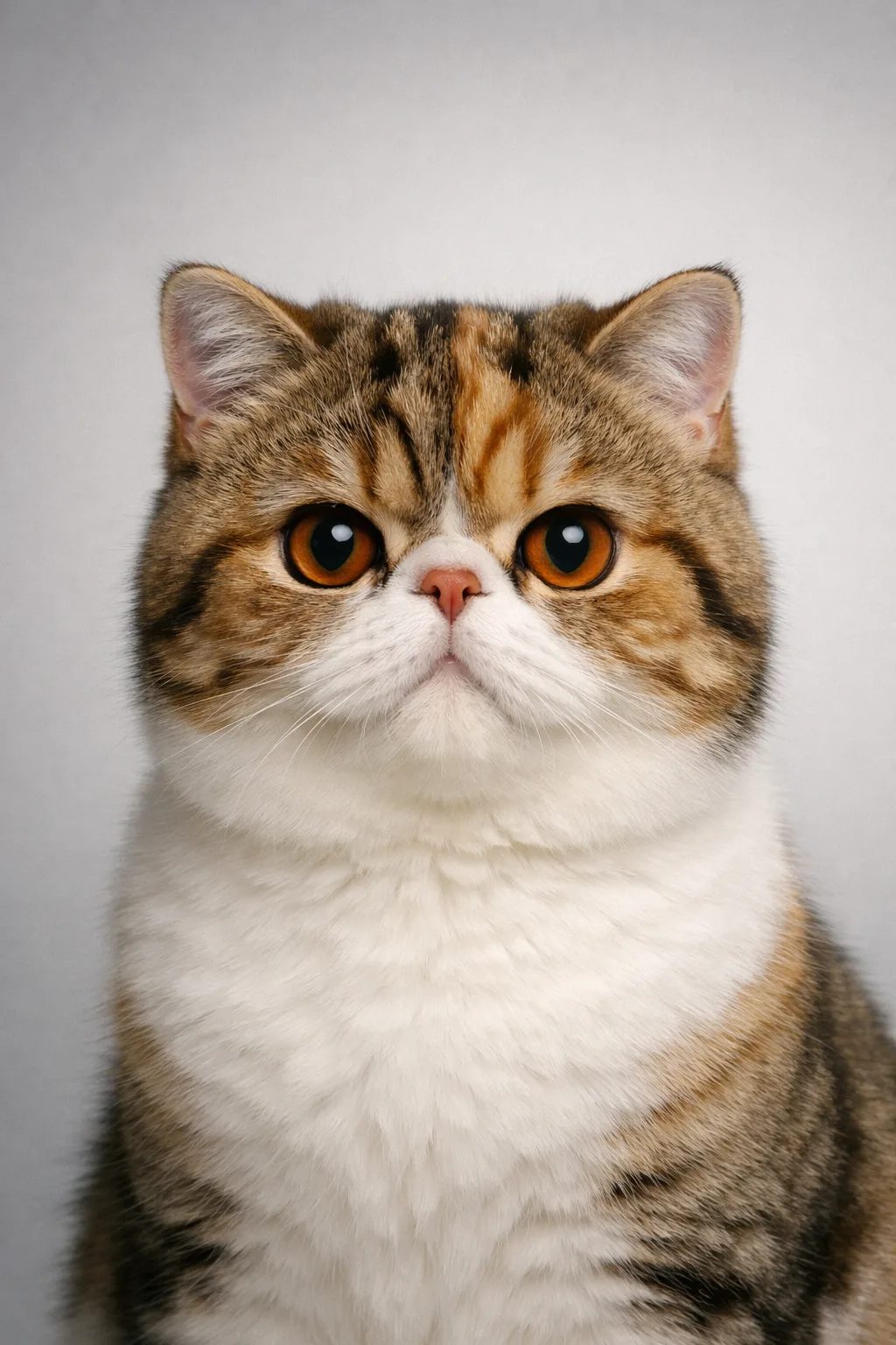 Exotic Shorthair portrait on canvas — AI-made from a photo, by ArtPixio