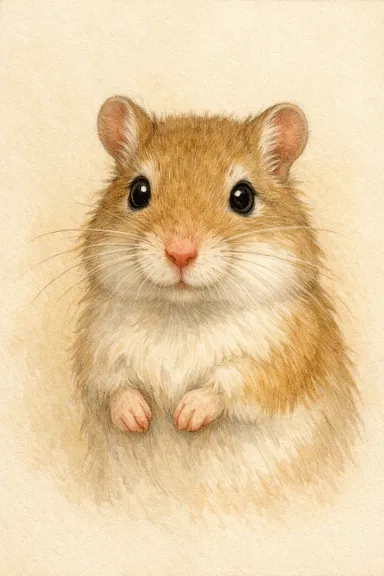 Gerbil portrait example