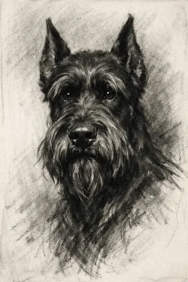 Giant Schnauzer portrait example