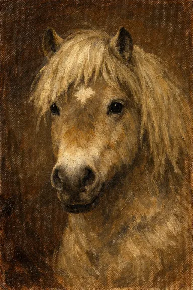 Highland Pony portrait example