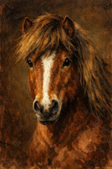 Icelandic Horse portrait example