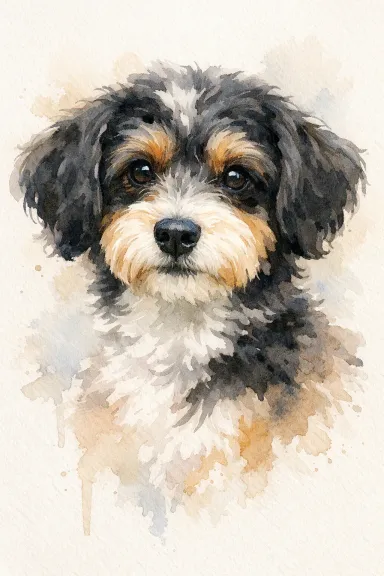 Jackapoo portrait example