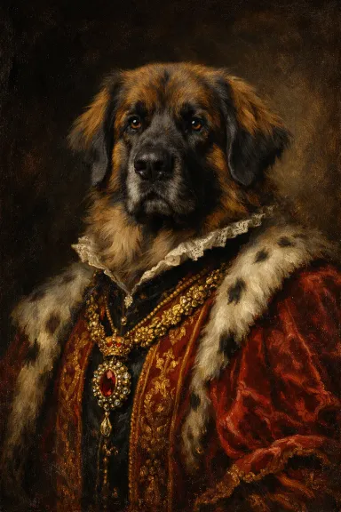Leonberger portrait example