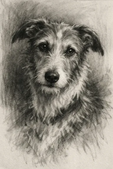 Lurcher portrait example