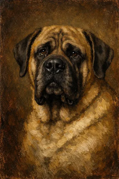 Mastiff portrait example