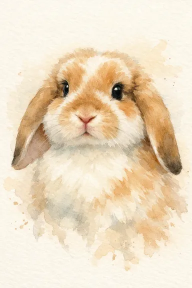 Mini Lop portrait example