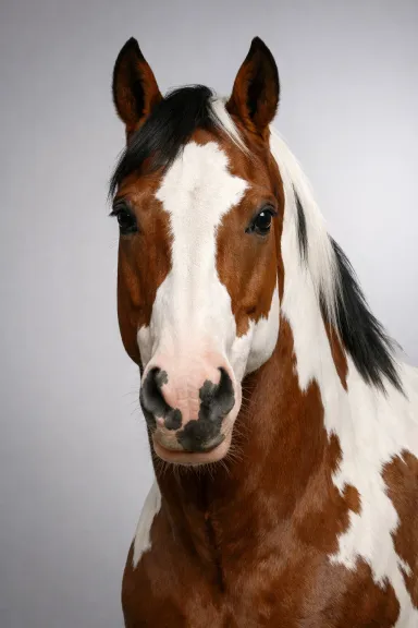 Paint Horse portrait example