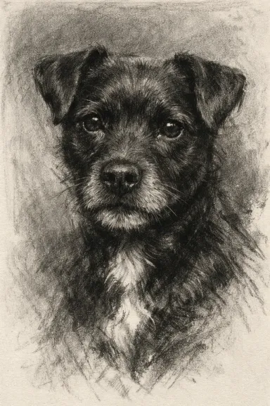 Patterdale Terrier portrait example