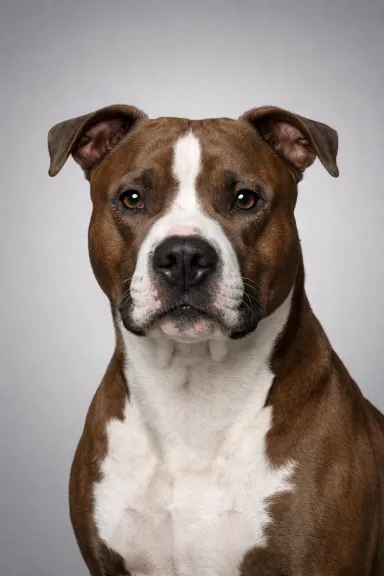 American Pit Bull Terrier portrait example