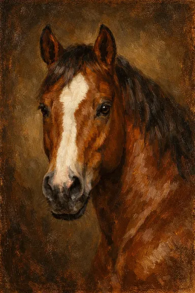 Quarter Horse portrait example