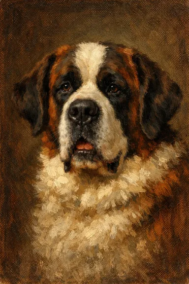 Saint Bernard portrait example