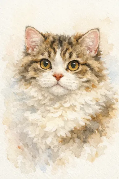 Selkirk Rex portrait example