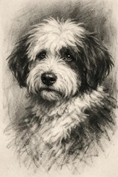 Sheepadoodle portrait example