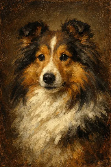 Shetland Sheepdog portrait example