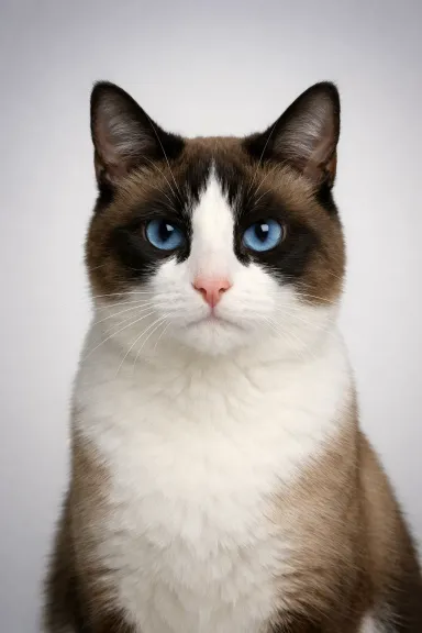 Snowshoe portrait example