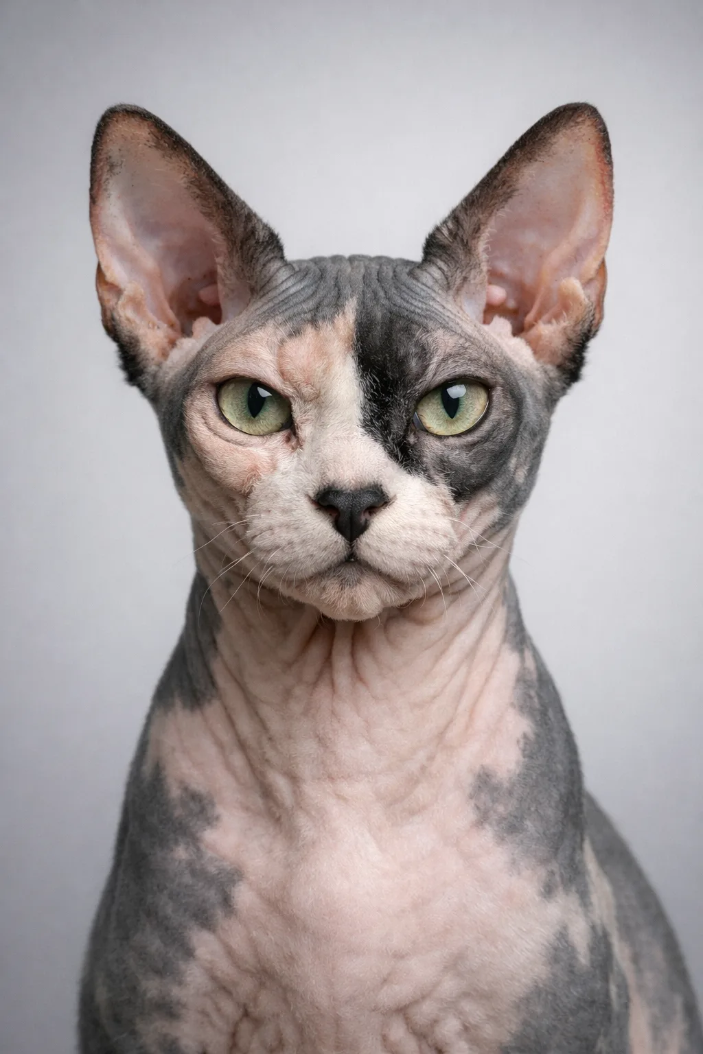 Sphynx portrait on canvas — AI-made from a photo, by ArtPixio