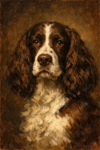Springer Spaniel portrait example