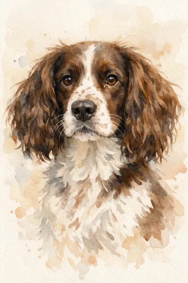 Sprocker Spaniel portrait example