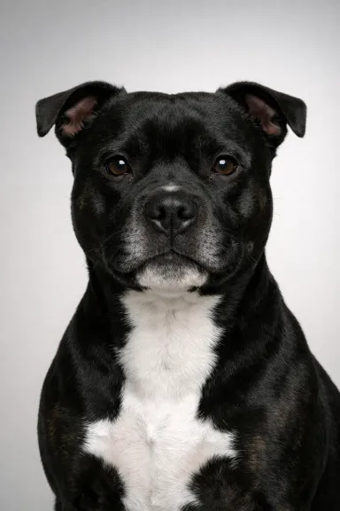 Staffordshire Bull Terrier portrait example