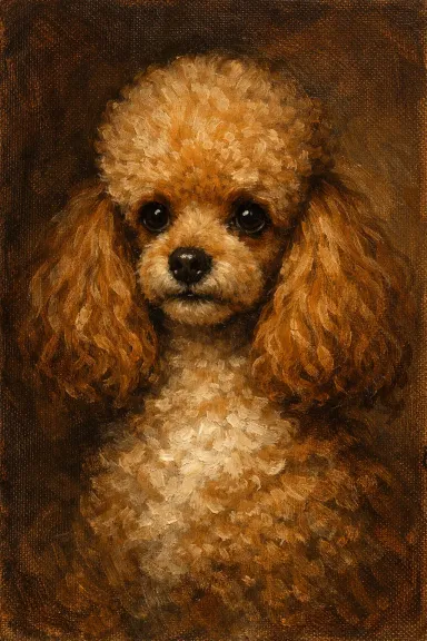 Toy Poodle portrait example