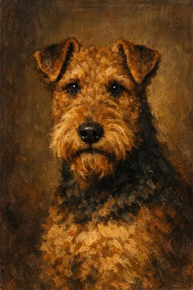 Welsh Terrier portrait example
