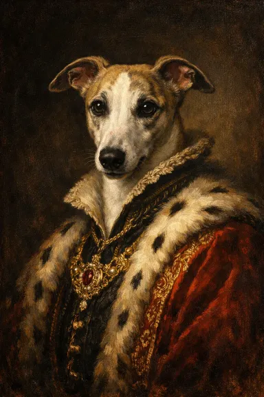 Whippet portrait example