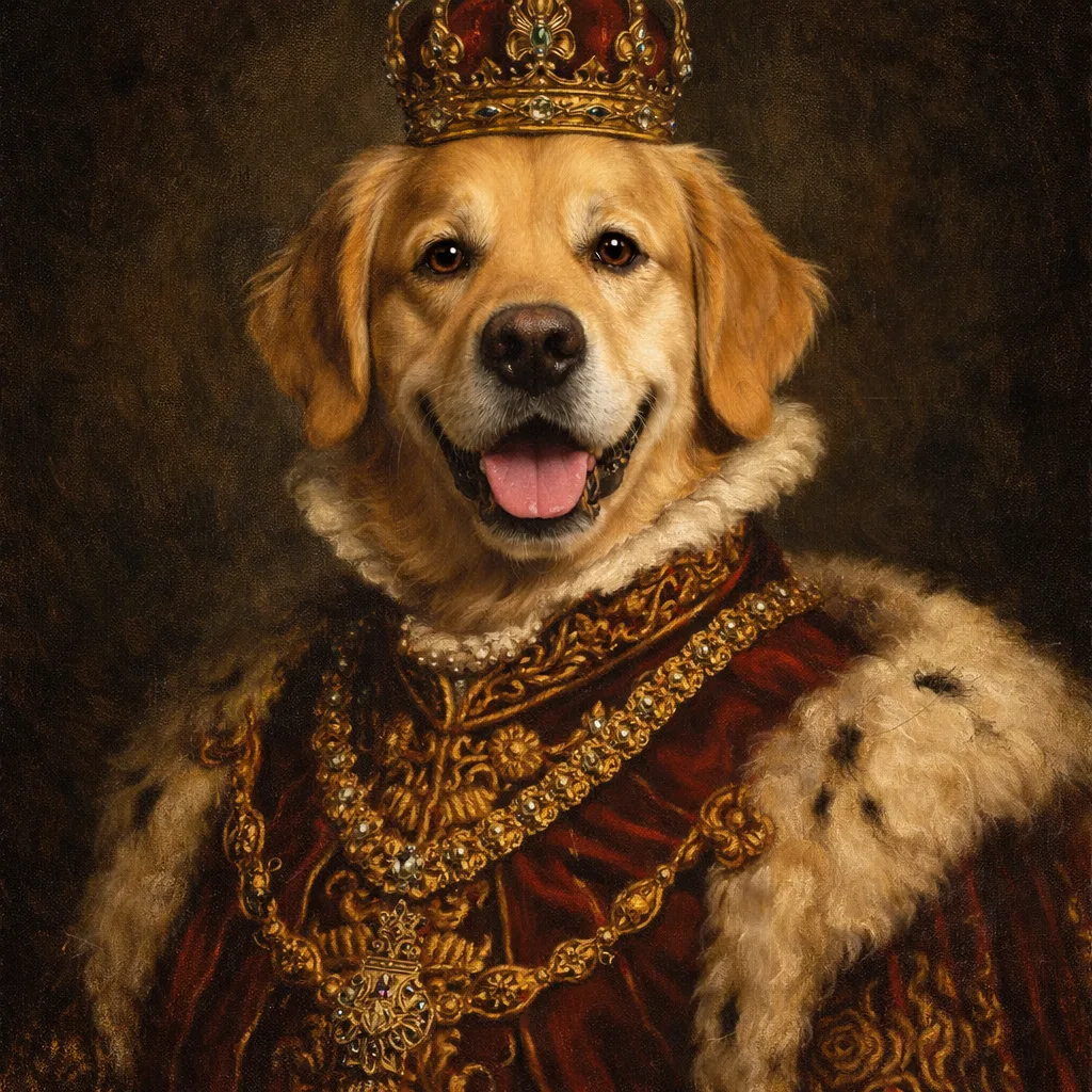 Regal Portrait pet portrait example