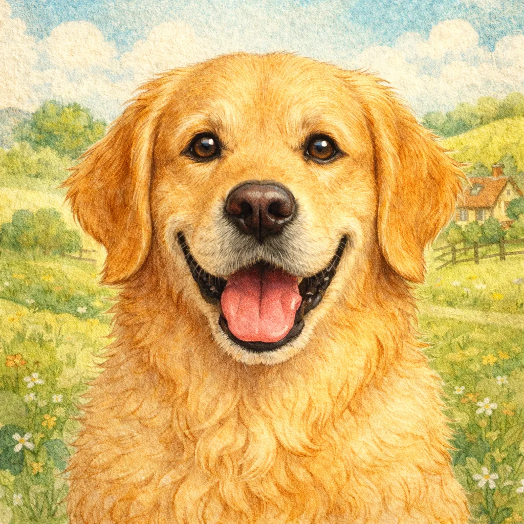 Storybook pet portrait example