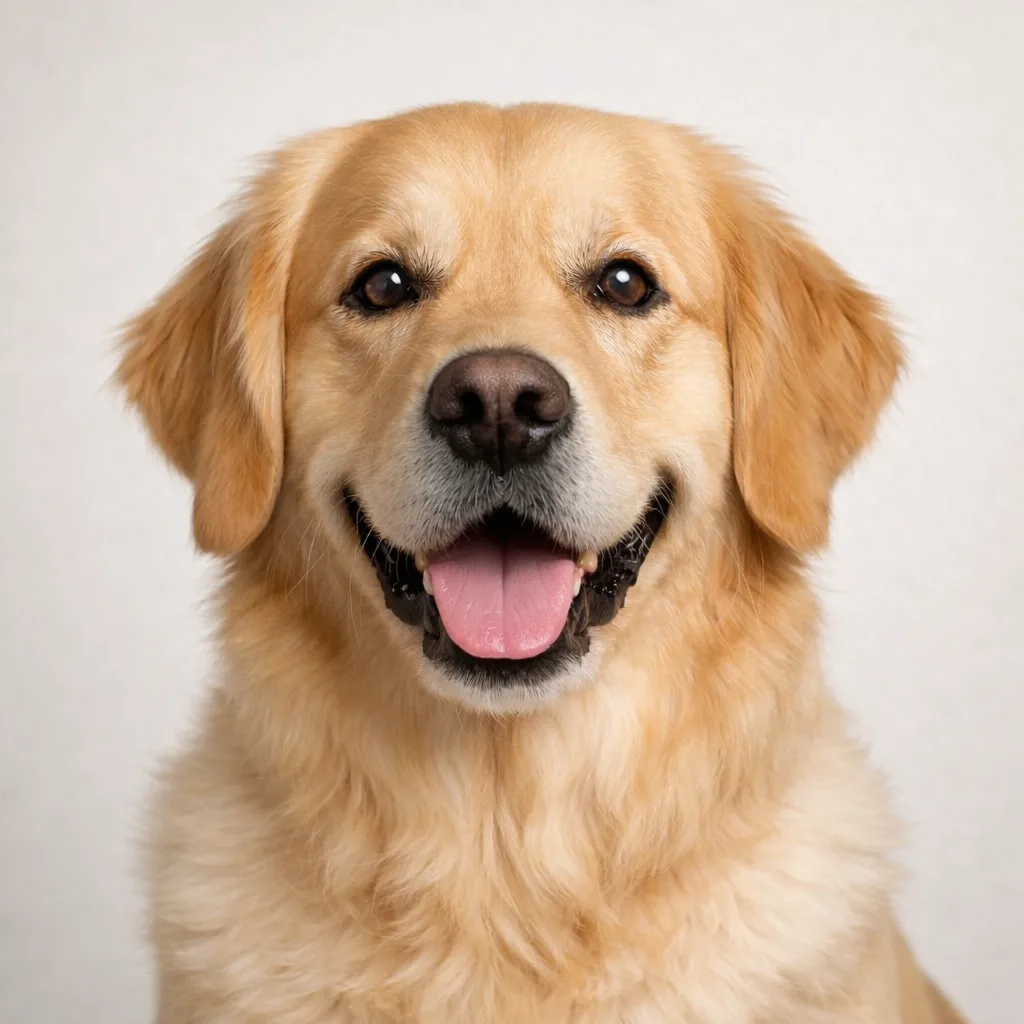 Studio (White) pet portrait